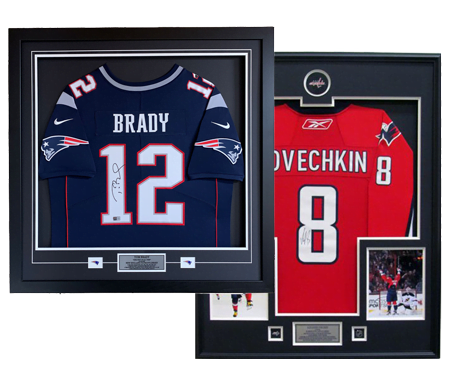 Large Jersey Display Case - Sports Memorabilia Framing - Framecraft Ltd